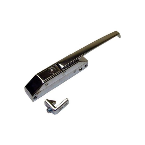 Allpoints 22-1099 10 1/4" Door Latch with Lock and Strike - Straight Handle
